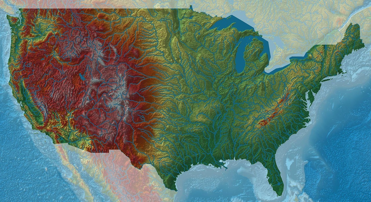 Elevation data imported from GIS sources